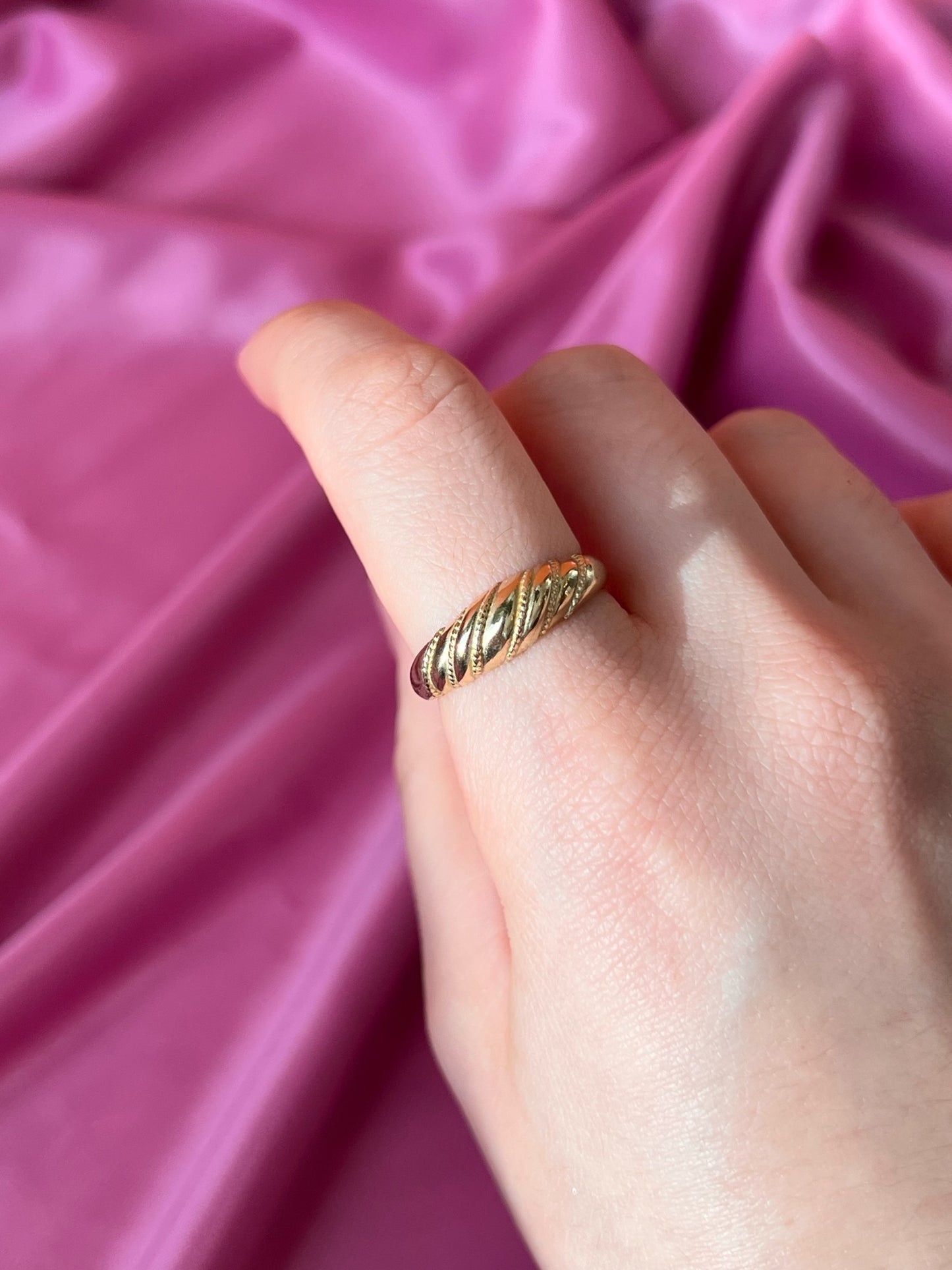 The Croissant 10k Gold Ring