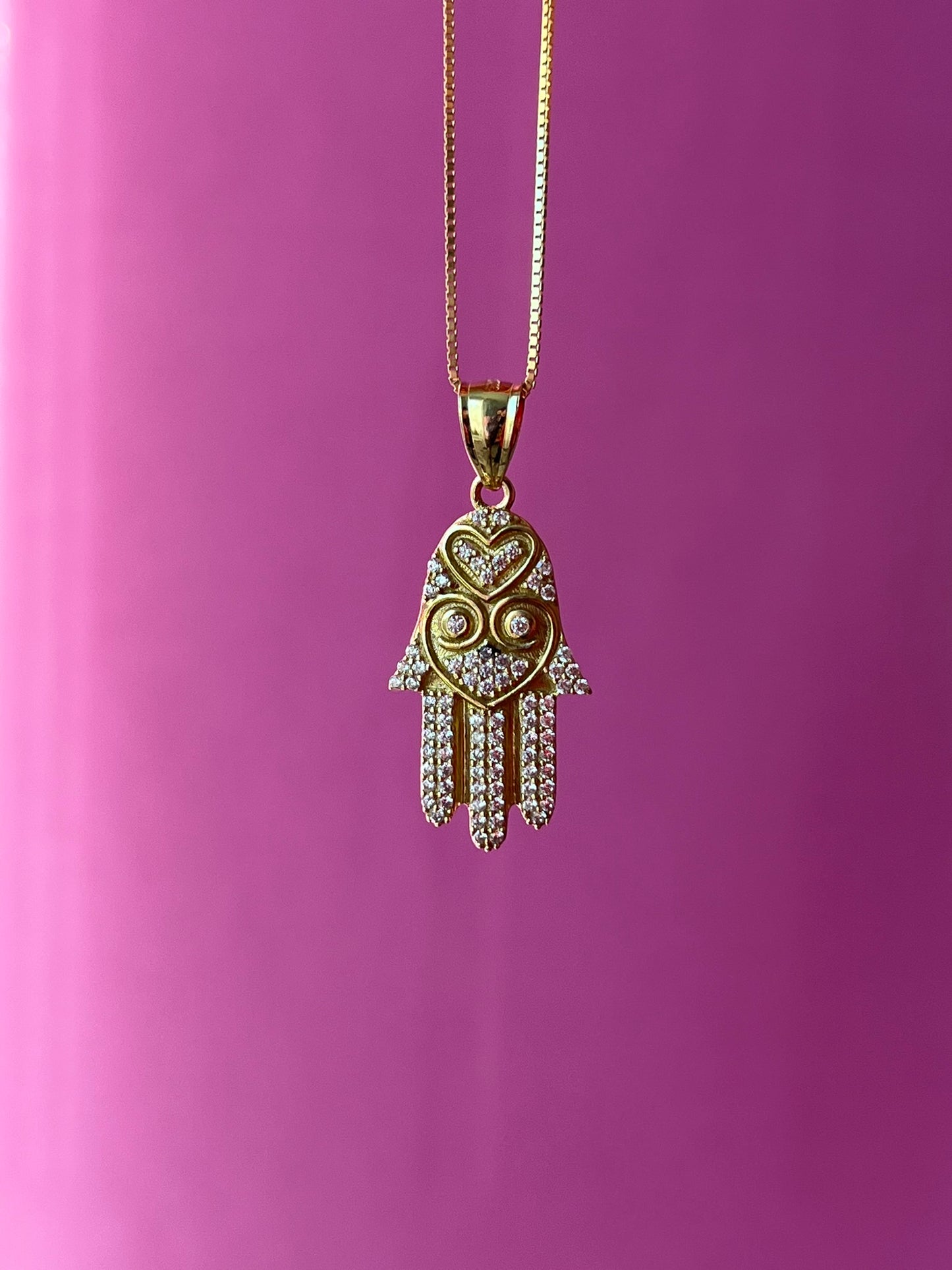 10K Gold Hamsa Pendant