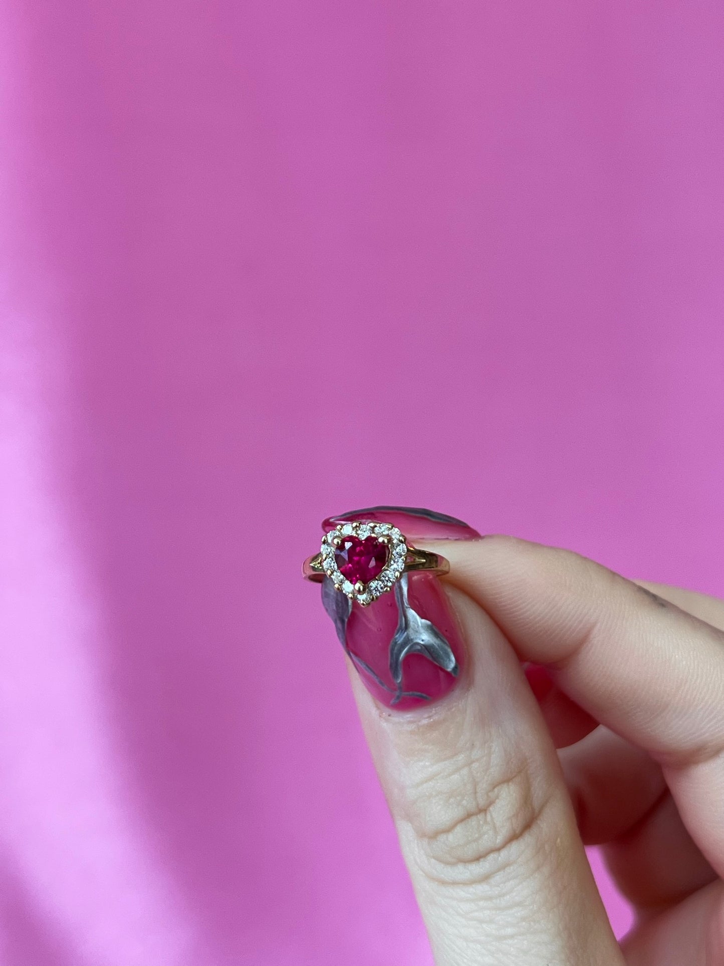 10K Gold Mini Heart Ring