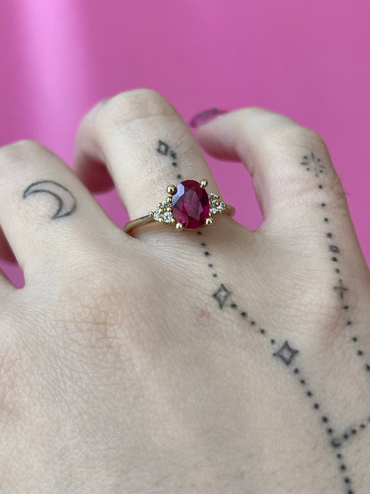 10K Gold Ruby Ring