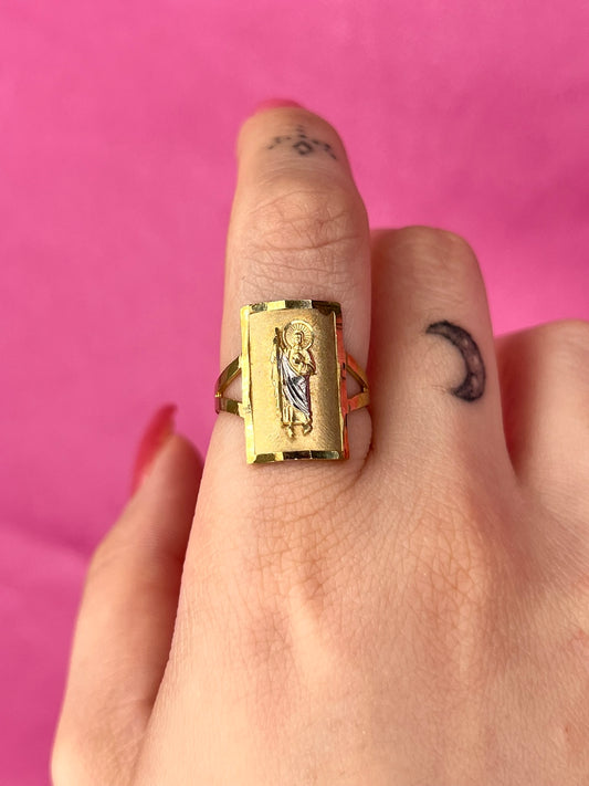 10K Gold San Juditas Ring