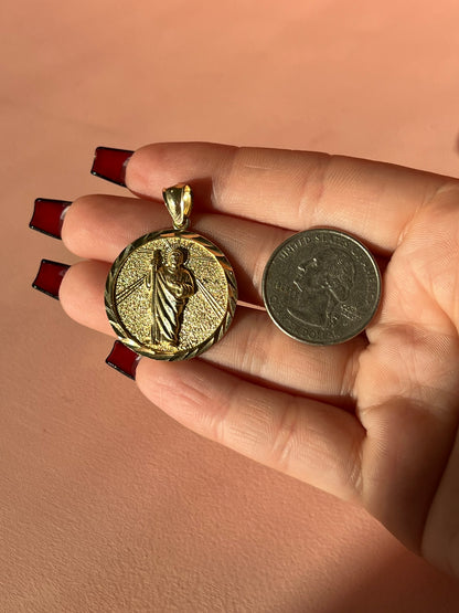 10K Gold San Juditas Pendant