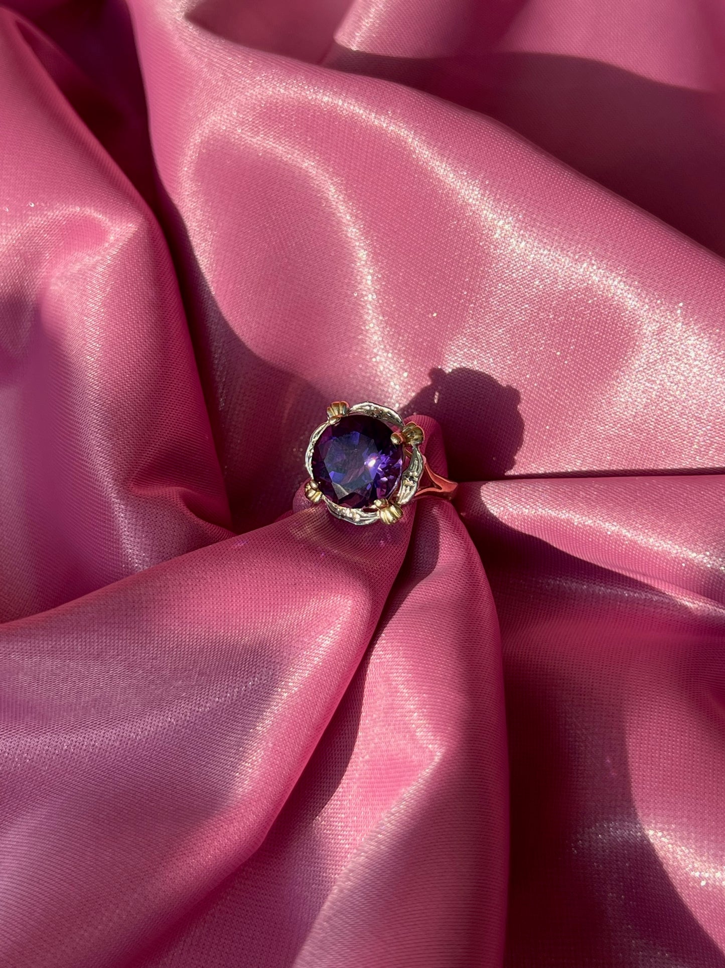 The Amethyst Stone 10k gold Ring