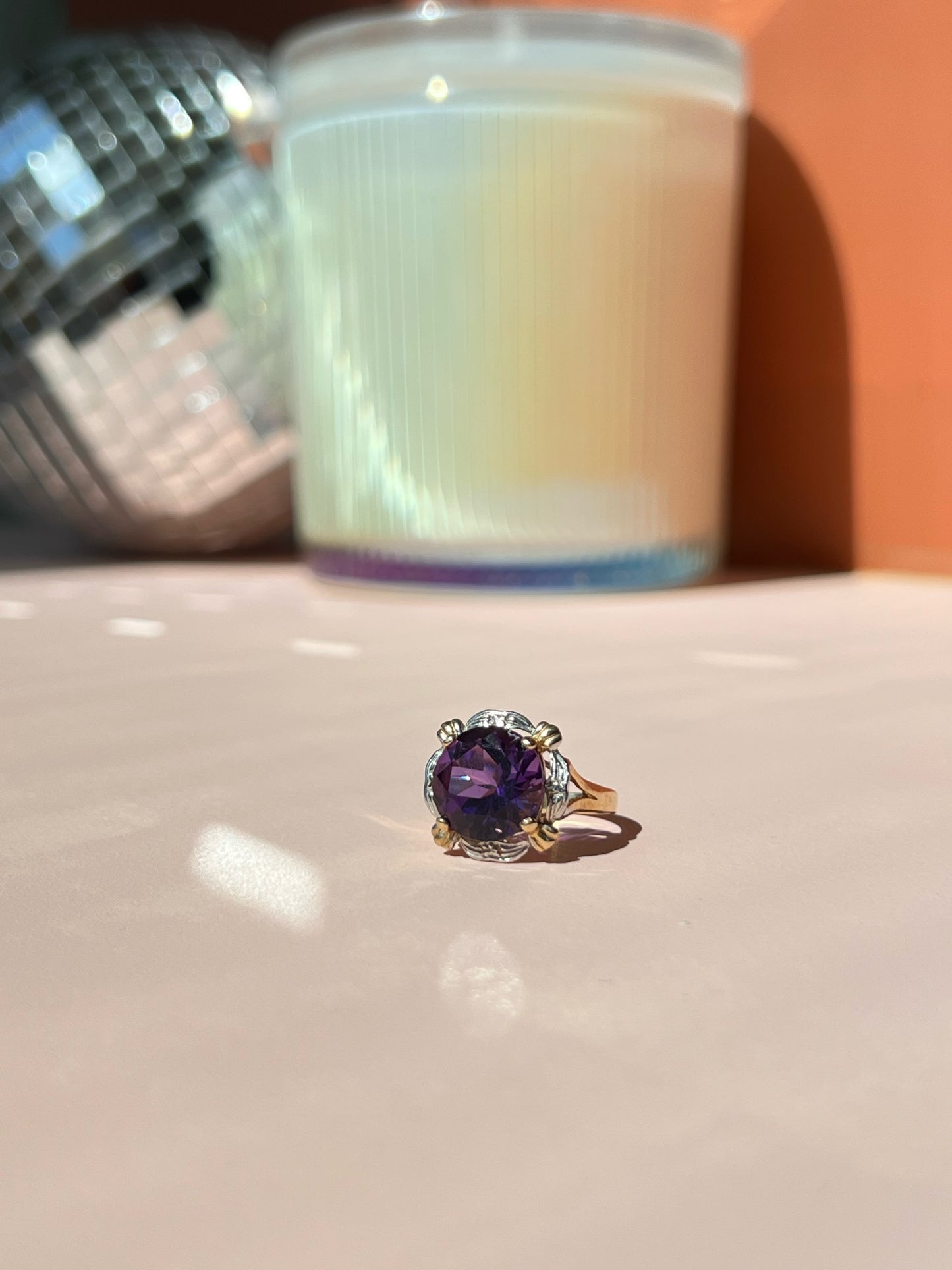 The Amethyst Stone 10k gold Ring