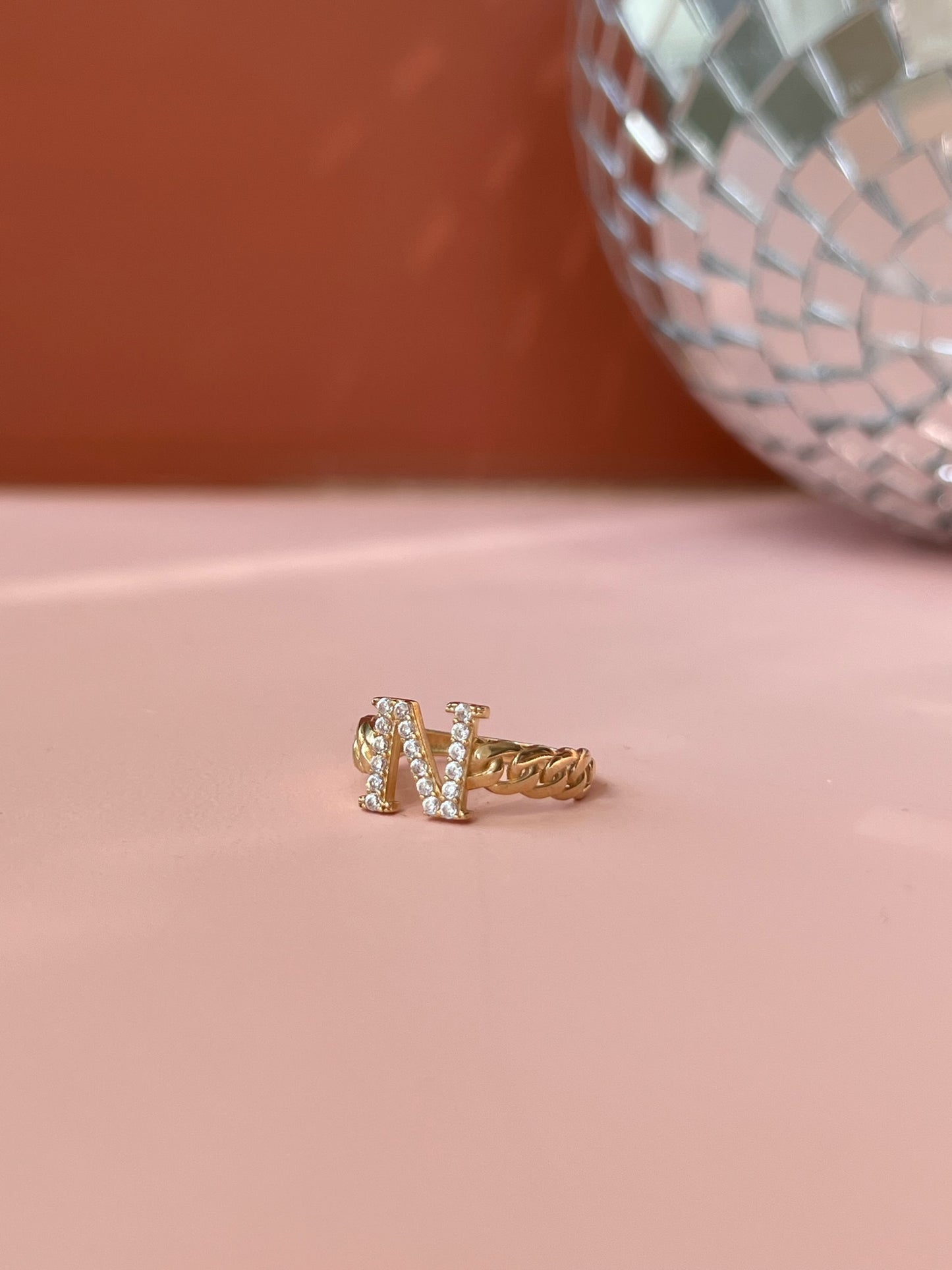 The "N" Gold 10k Gold Ring