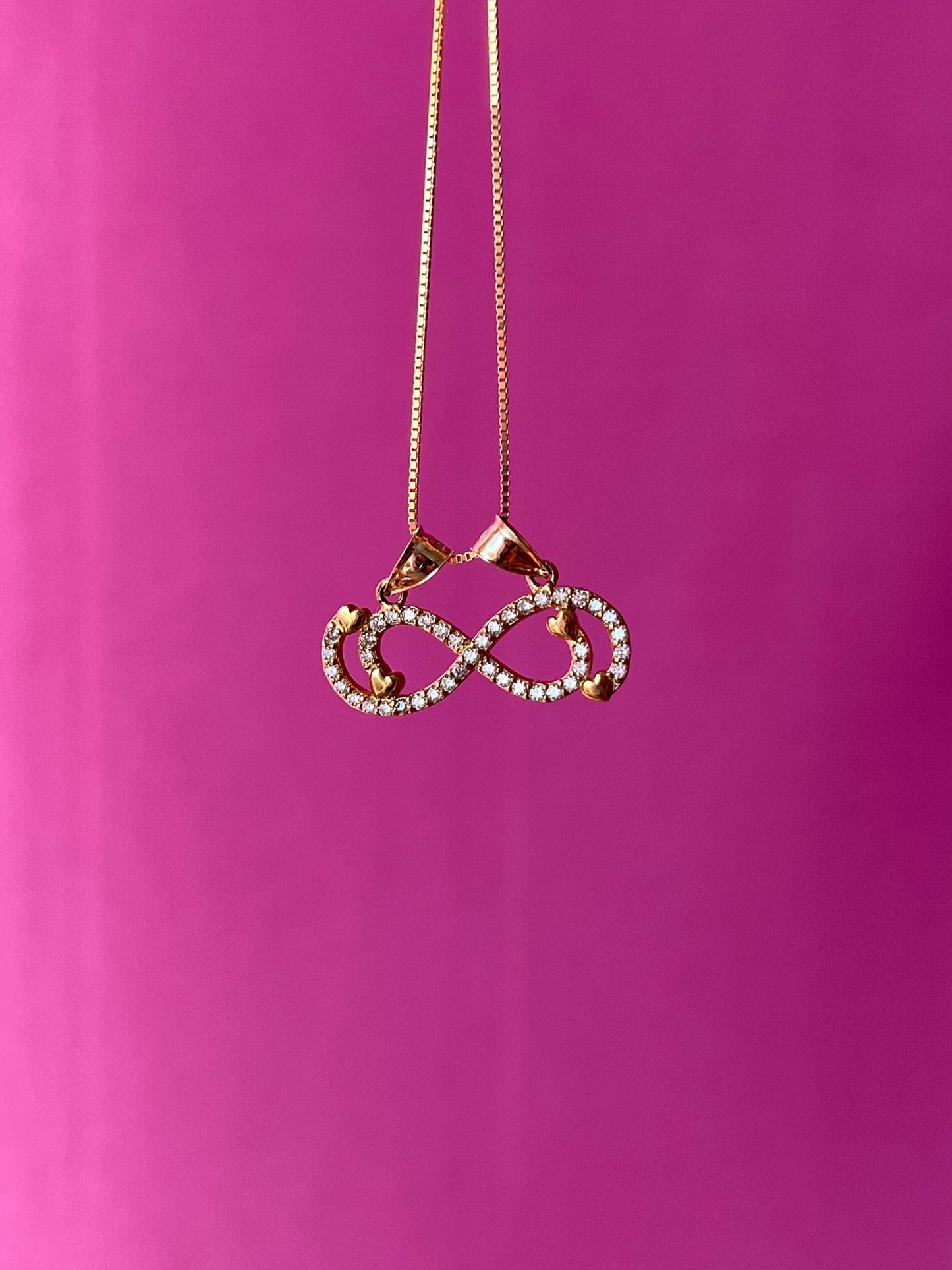 10K Gold Infinity Pendant