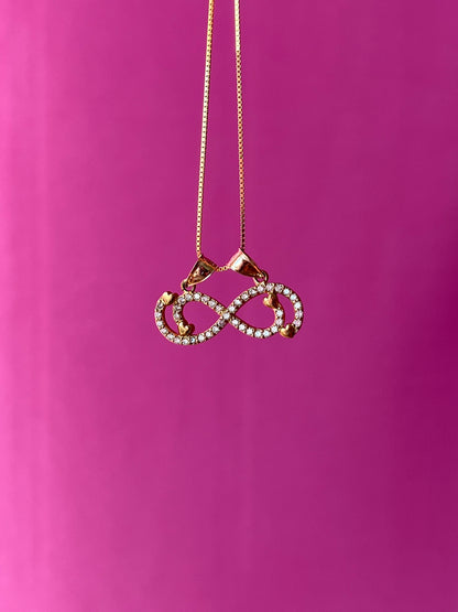 10K Gold Infinity Pendant