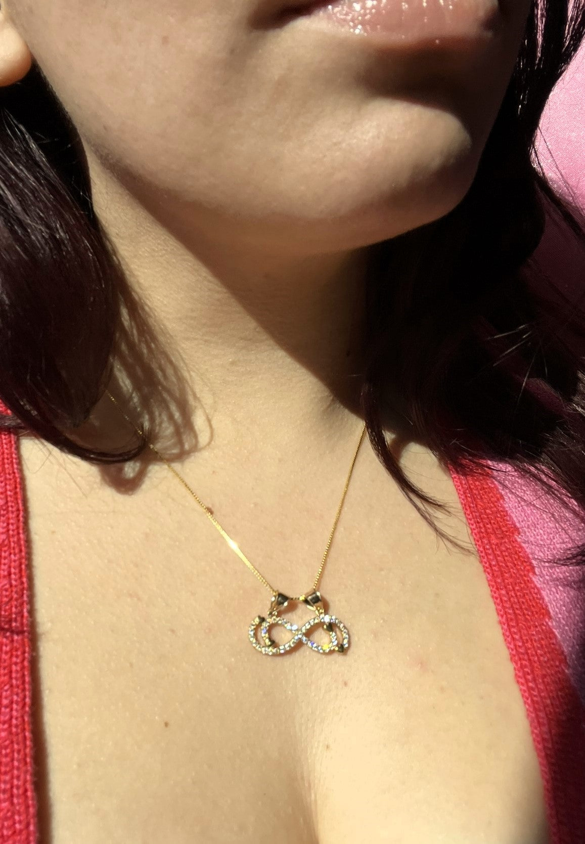 10K Gold Infinity Pendant