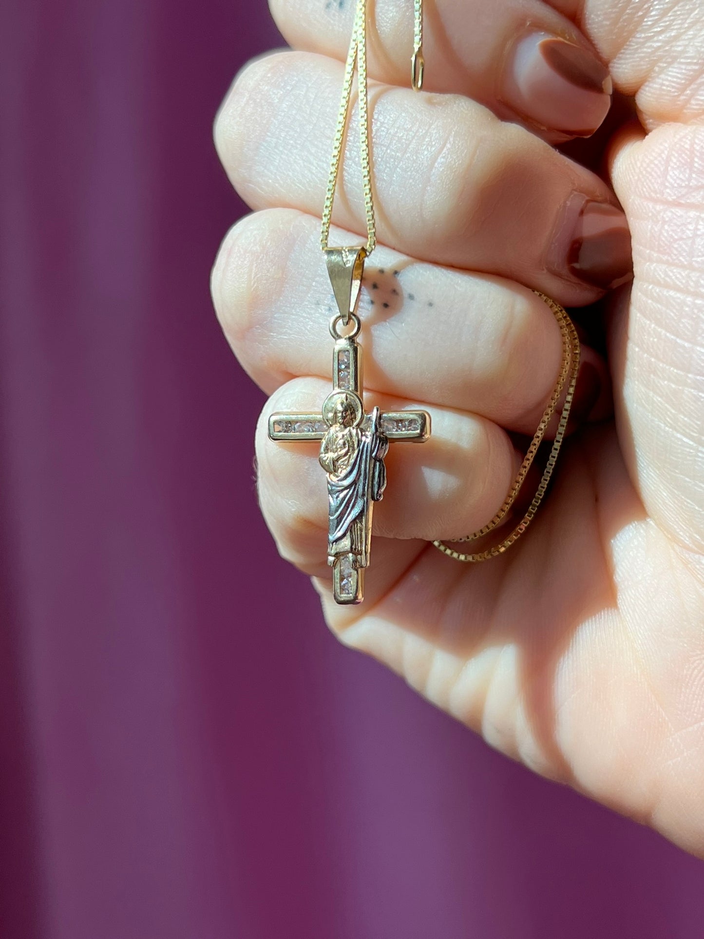 10K Gold San Juditas Cross