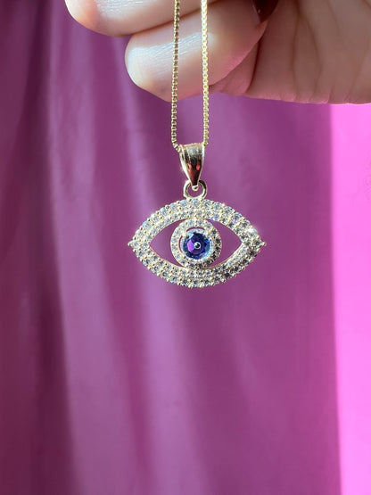 10K Gold Ojo Pendant