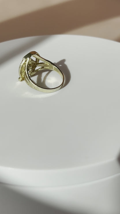 10K Gold Horse Shoe Ring