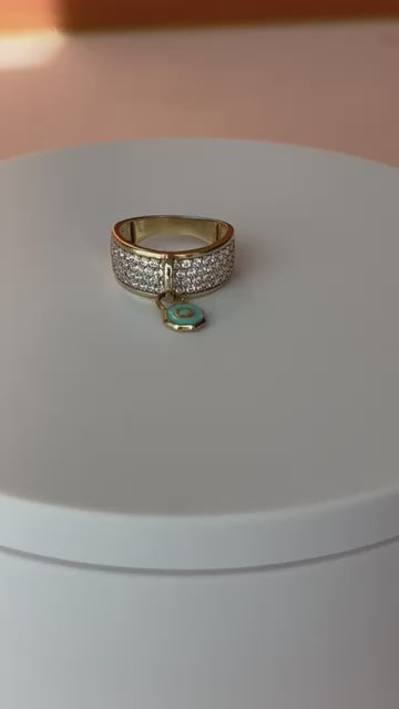 The Lock Charm Ring