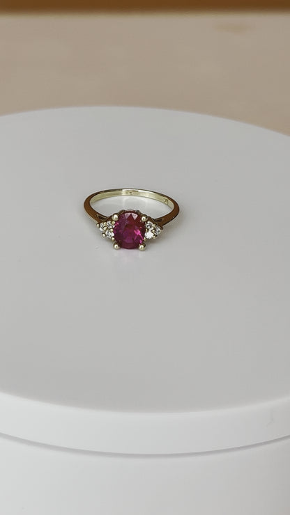 10K Gold Ruby Ring