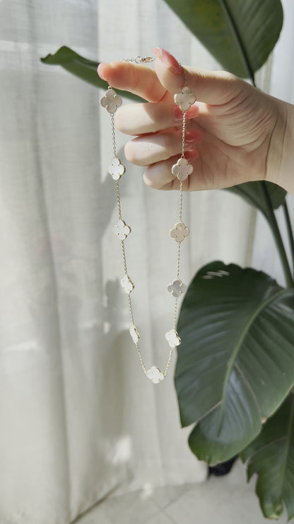 14K Gold Mother of Pearl Necklace