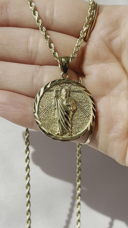 10K Gold San Juditas Pendant