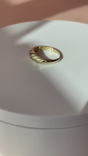 The Croissant 10k Gold Ring