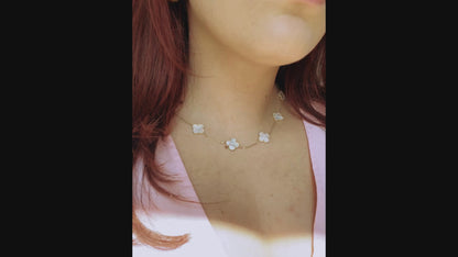 14K Gold Mother of Pearl Necklace