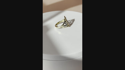 10k Gold Tri Color San Juditas Ring