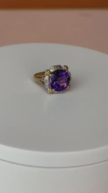 The Amethyst Stone 10k gold Ring